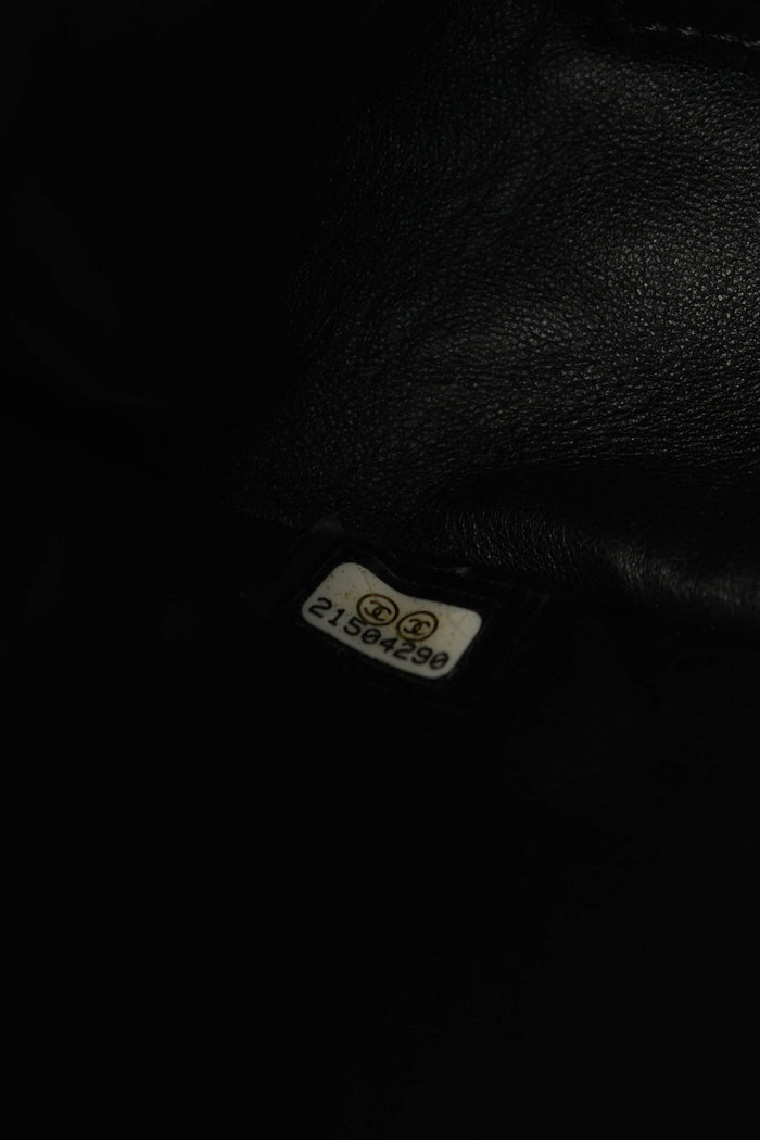 2010s Chanel Black Fur Single Flap Shoulder Bag