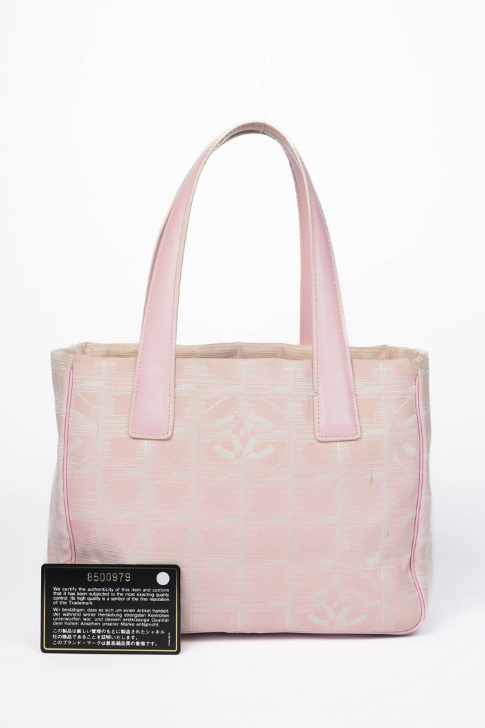 2000s Chanel Pink Travel Line Small Tote Bag