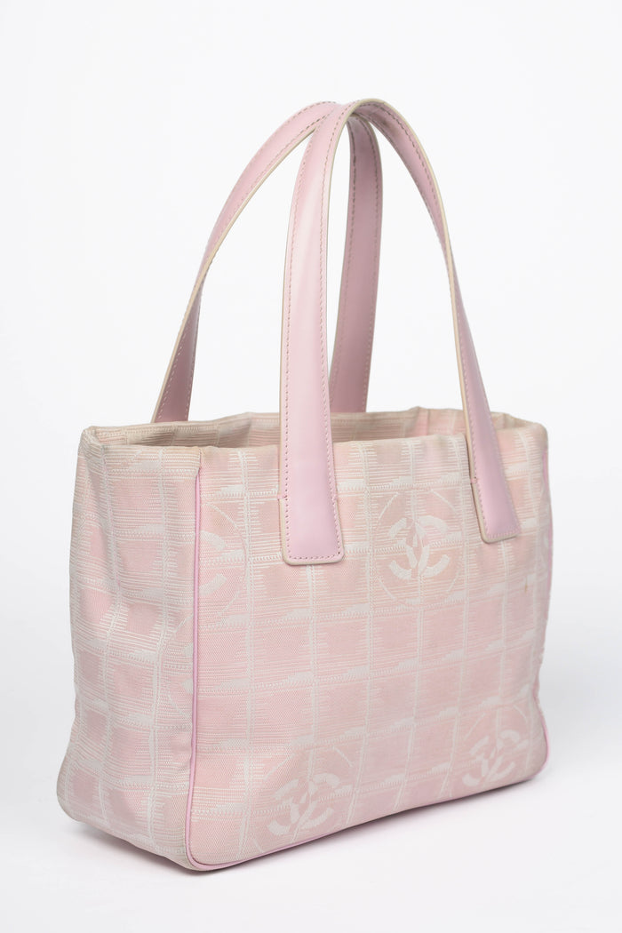 2000s Chanel Pink Travel Line Small Tote Bag
