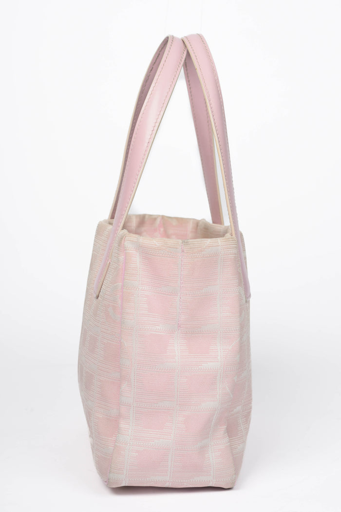 2000s Chanel Pink Travel Line Small Tote Bag