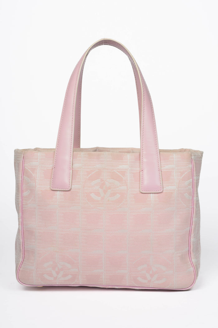 2000s Chanel Pink Travel Line Small Tote Bag