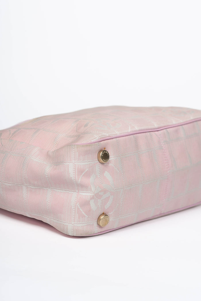 2000s Chanel Pink Travel Line Small Tote Bag