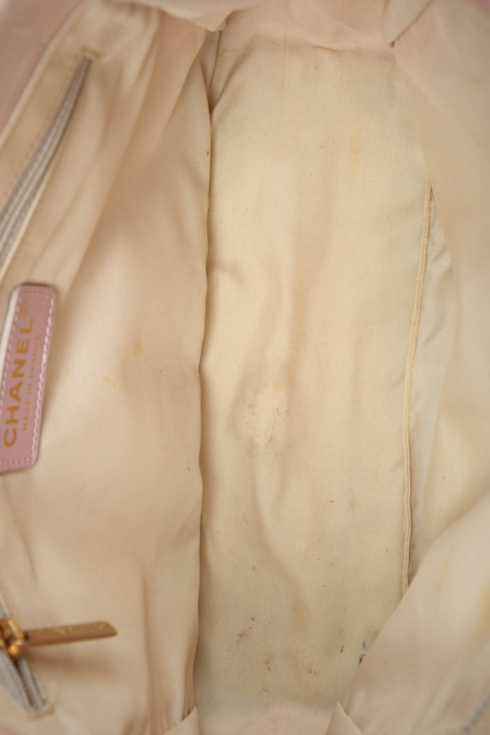 2000s Chanel Pink Travel Line Small Tote Bag