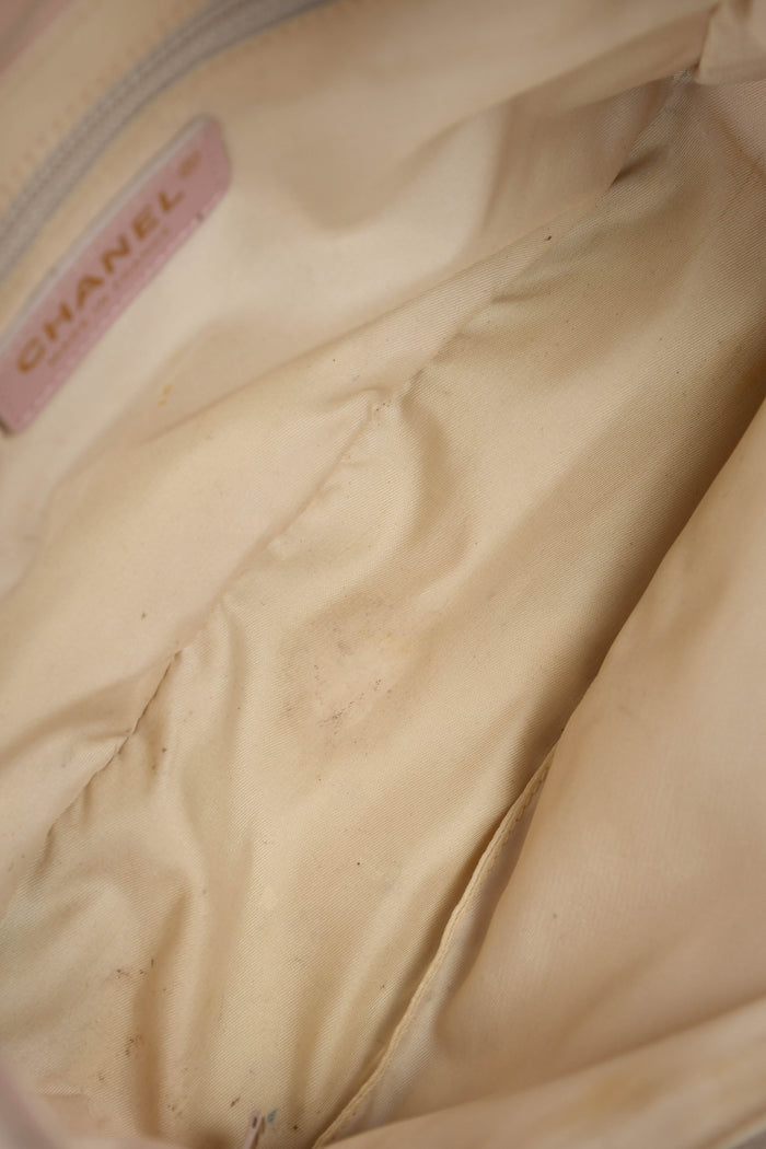 2000s Chanel Pink Travel Line Small Tote Bag