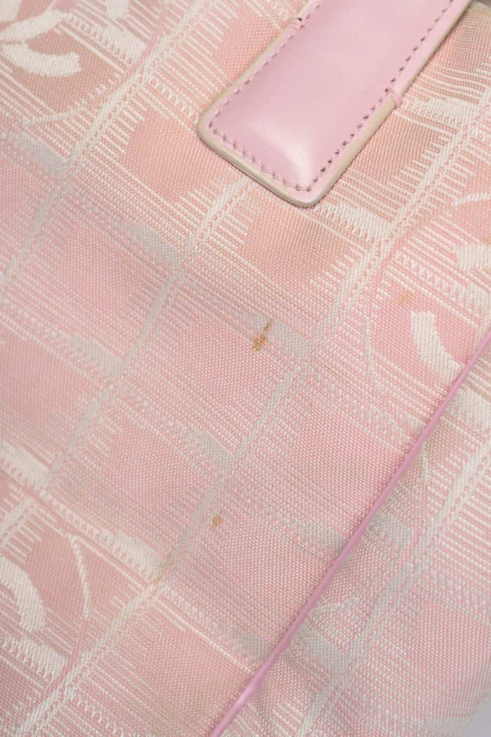 2000s Chanel Pink Travel Line Small Tote Bag