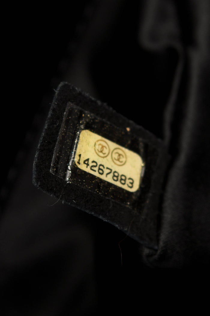 2010s Chanel Black Patent Leather Camellia Accordion Flap Shoulder Bag