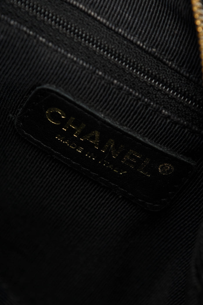 2000s Chanel Black Caviar Leather Timeless Pochette
