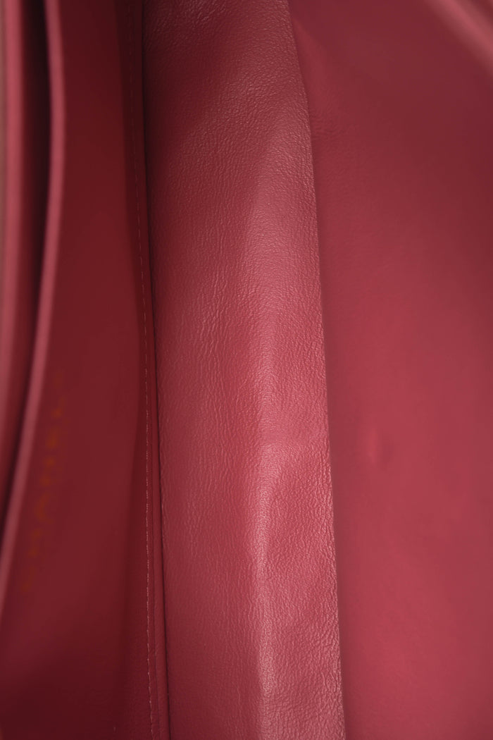 2000s Chanel Pink Lambskin Leather Valentines Single Flap Shoulder Bag