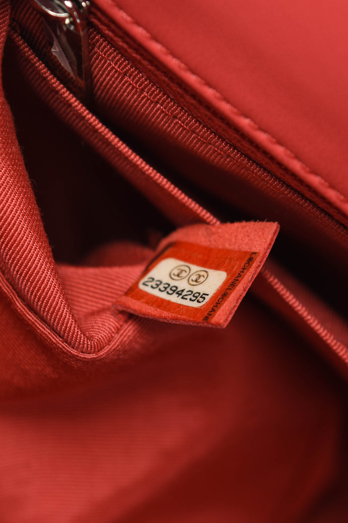 RARE 2010s Chanel Pink Patchwork Single Flap Shoulder Bag