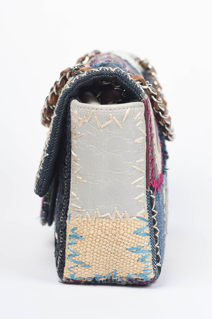 RARE 2010s Chanel Patchwork Single Medium Flap Shoulder Bag