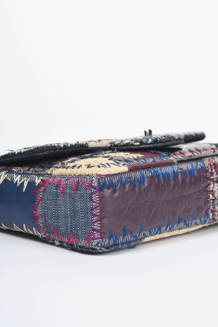 RARE 2010s Chanel Patchwork Single Medium Flap Shoulder Bag