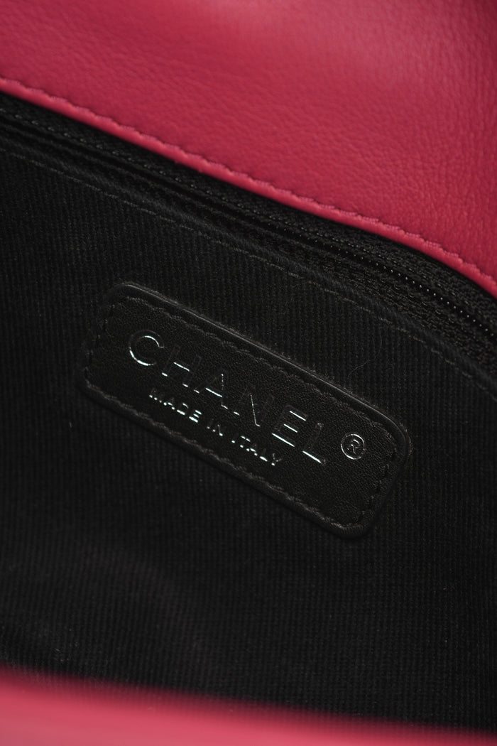 2014 Chanel Pink Patent Leather Coco Shine Small Flap Shoulder Bag