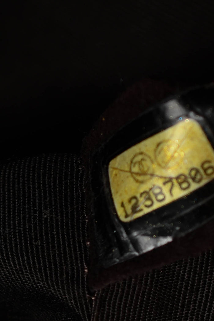 2000s Chanel Espresso Black Caviar Leather Executive Shopper Tote Bag GHW