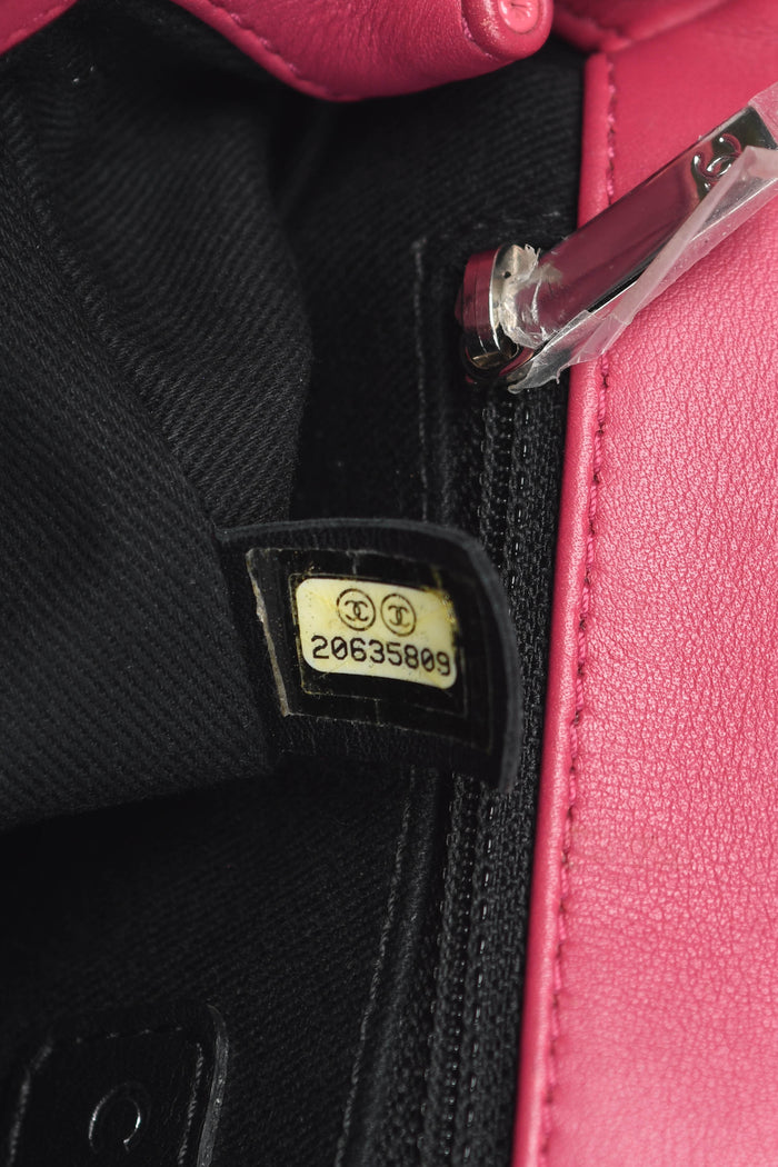 2014 Chanel Pink Patent Leather Coco Shine Small Flap Shoulder Bag