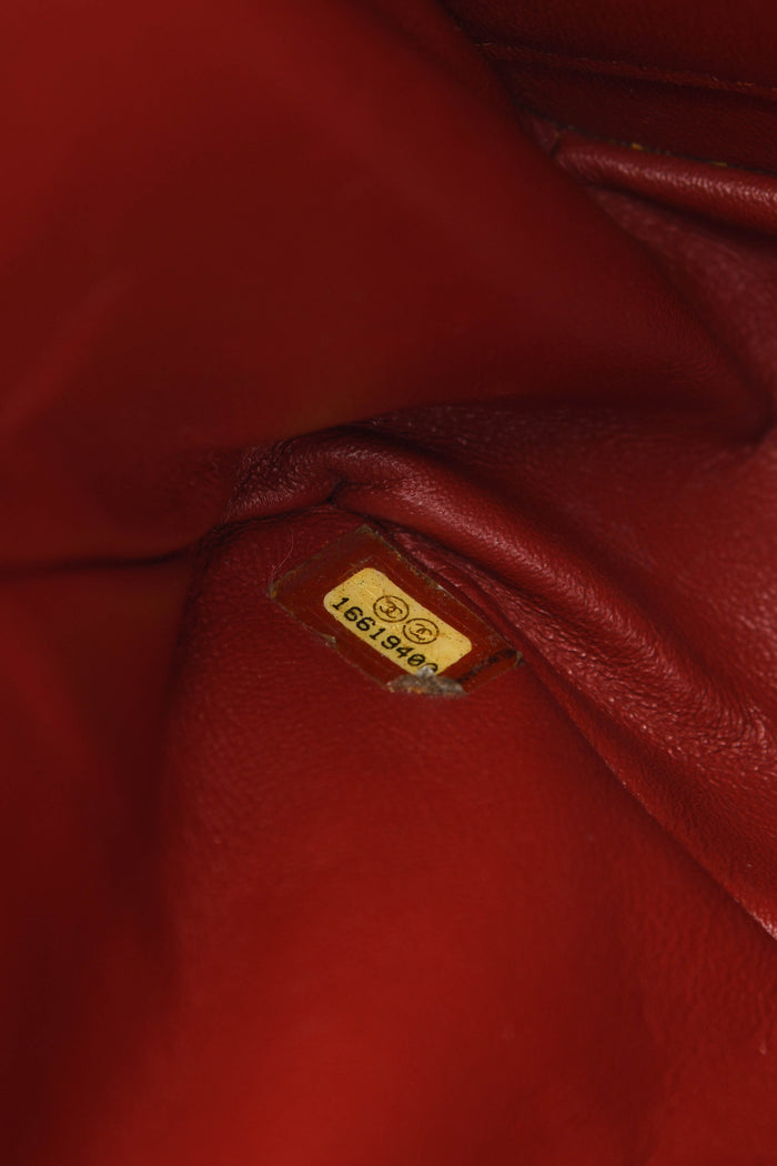 2010s Chanel Red Aged Calfskin Medium Reissue Flap Shoulder Bag