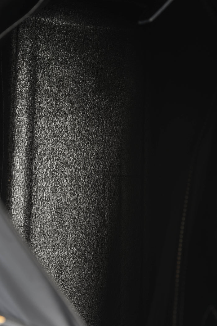 1980 Hermès Kelly 32cm in Retourne Black Box Leather GHW