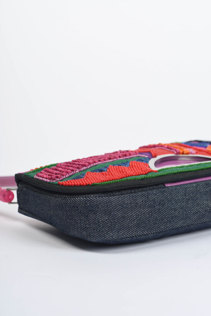 Limited Edition 2000s Christian Dior Malice Multicoloured Beaded Shoulder Bag