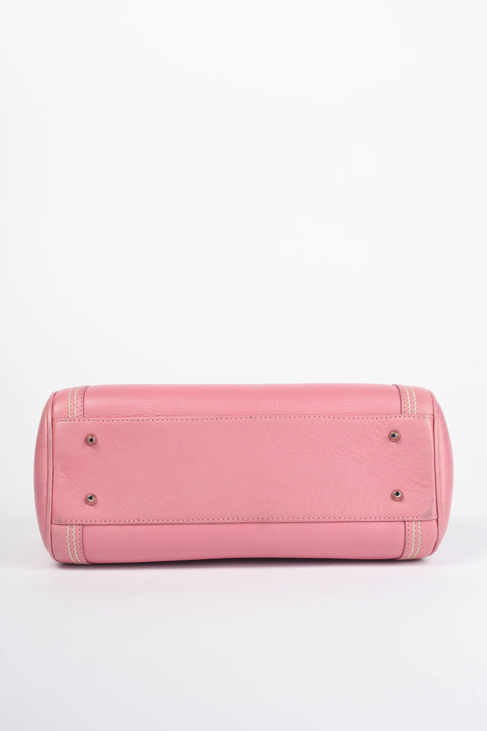 Limited Edition 2000s Christian Dior Pink Leather Butterfly Detective Bag