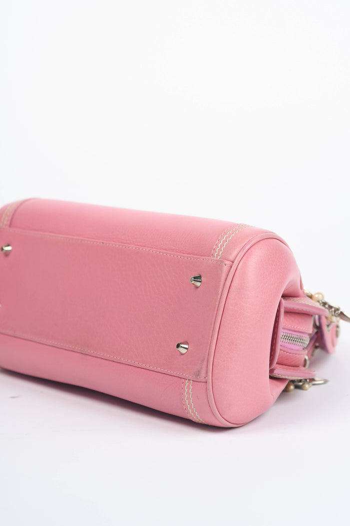 Limited Edition 2000s Christian Dior Pink Leather Butterfly Detective Bag