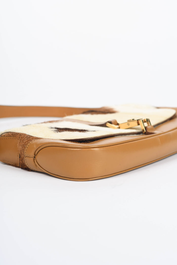 RARE Vintage Gucci Pony Hair Jackie Shoulder Bag