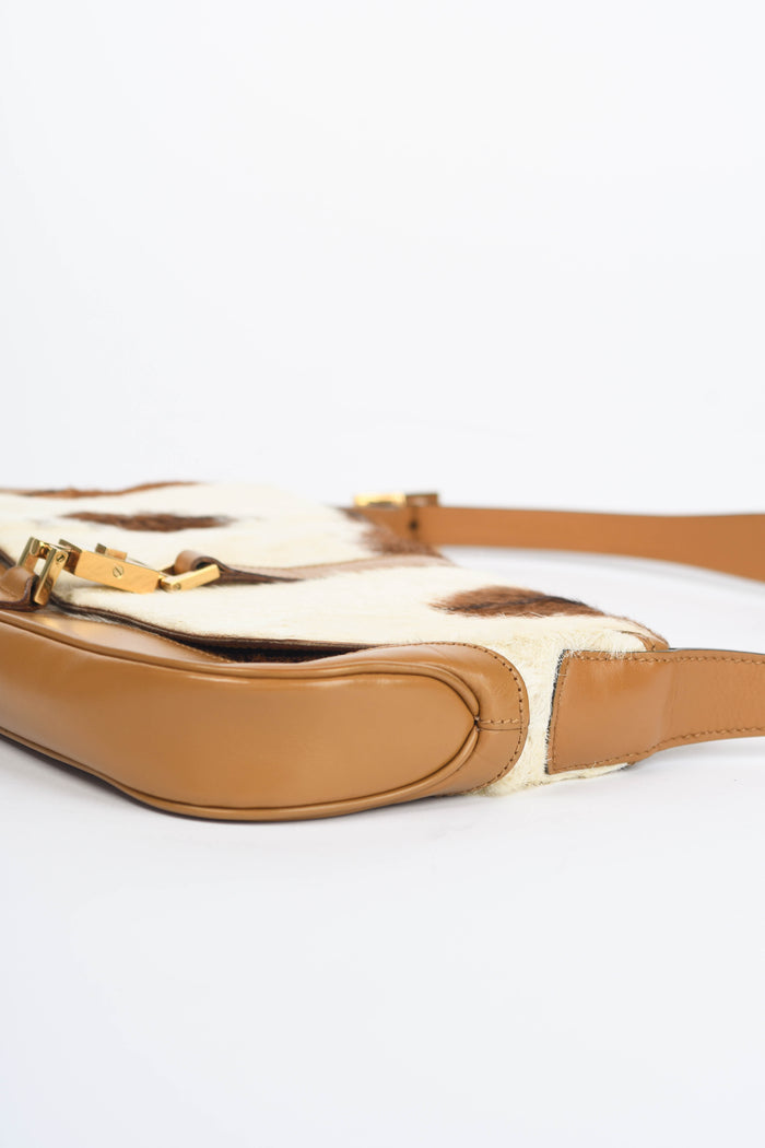 RARE Vintage Gucci Pony Hair Jackie Shoulder Bag