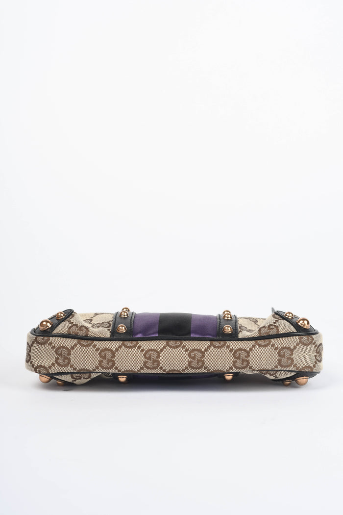 Vintage Gucci Tom Ford Mini GG Monogram Bamboo Shoulder Bag