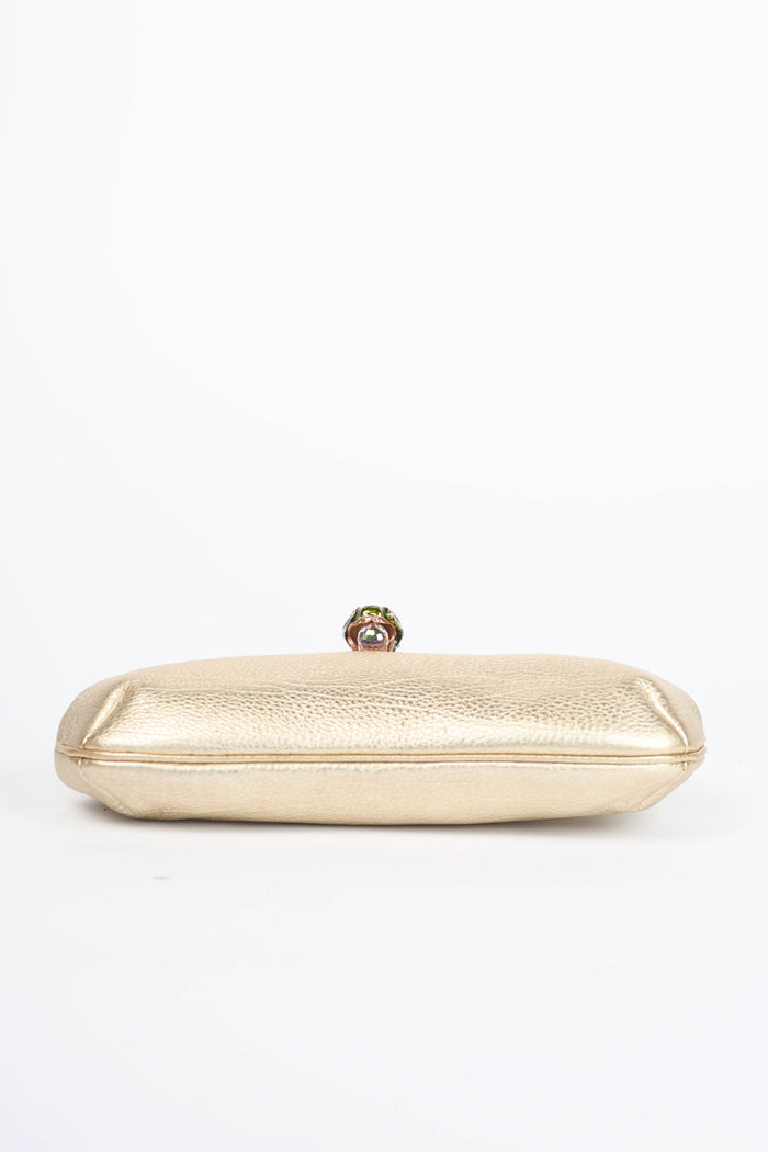 RARE Gucci Tom Ford Gold Leather Embellished Small Shoulder Bag