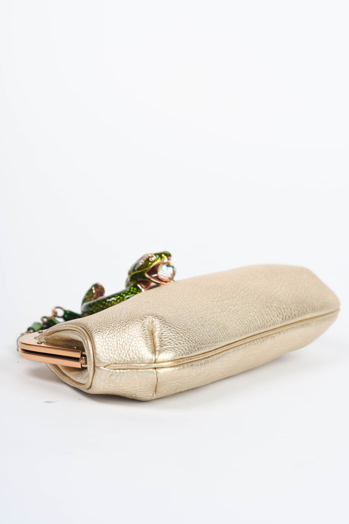 RARE Gucci Tom Ford Gold Leather Embellished Small Shoulder Bag