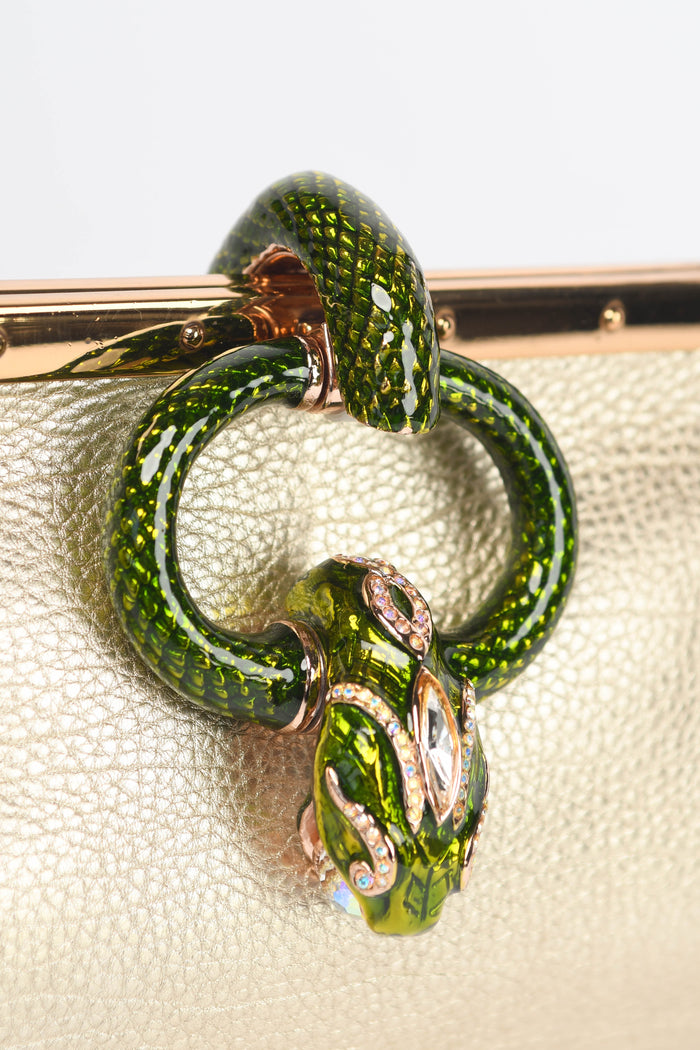 RARE Gucci Tom Ford Gold Leather Embellished Small Shoulder Bag