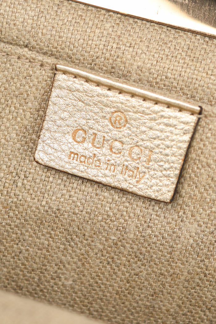 RARE Gucci Tom Ford Gold Leather Embellished Small Shoulder Bag