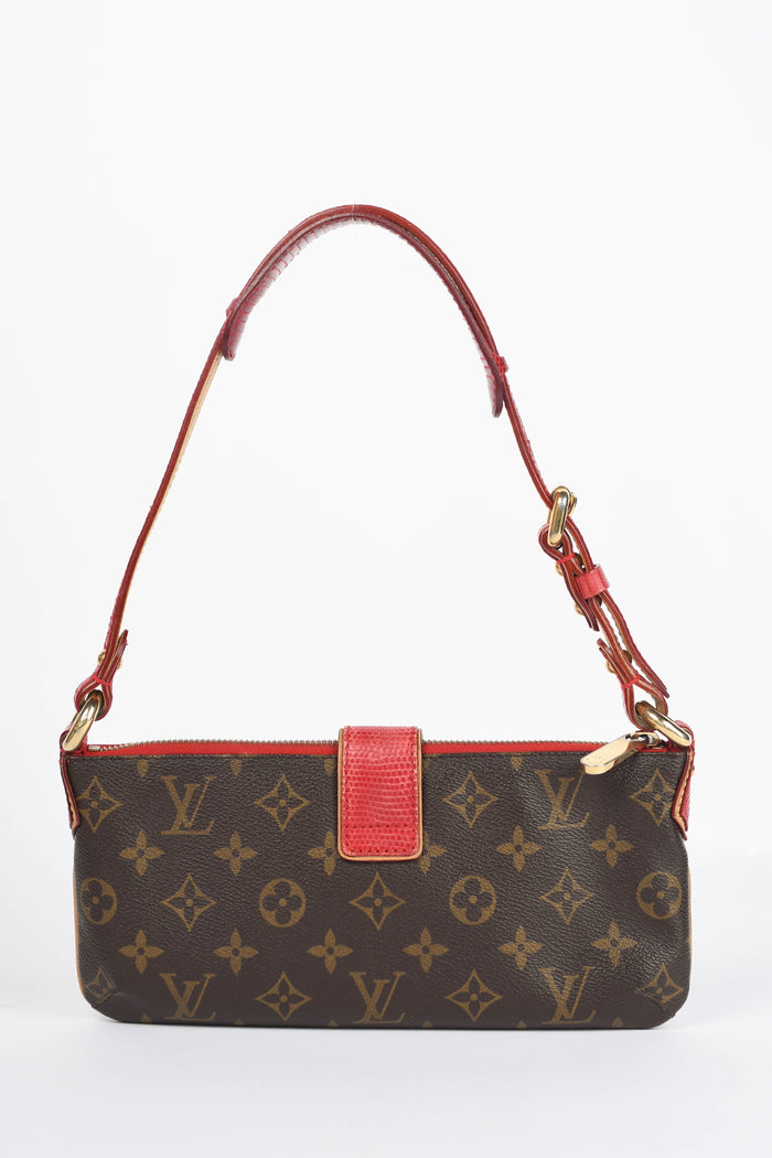 RARE Louis Vuitton x Takashi Murakami Cherry Lizard Shoulder Bag