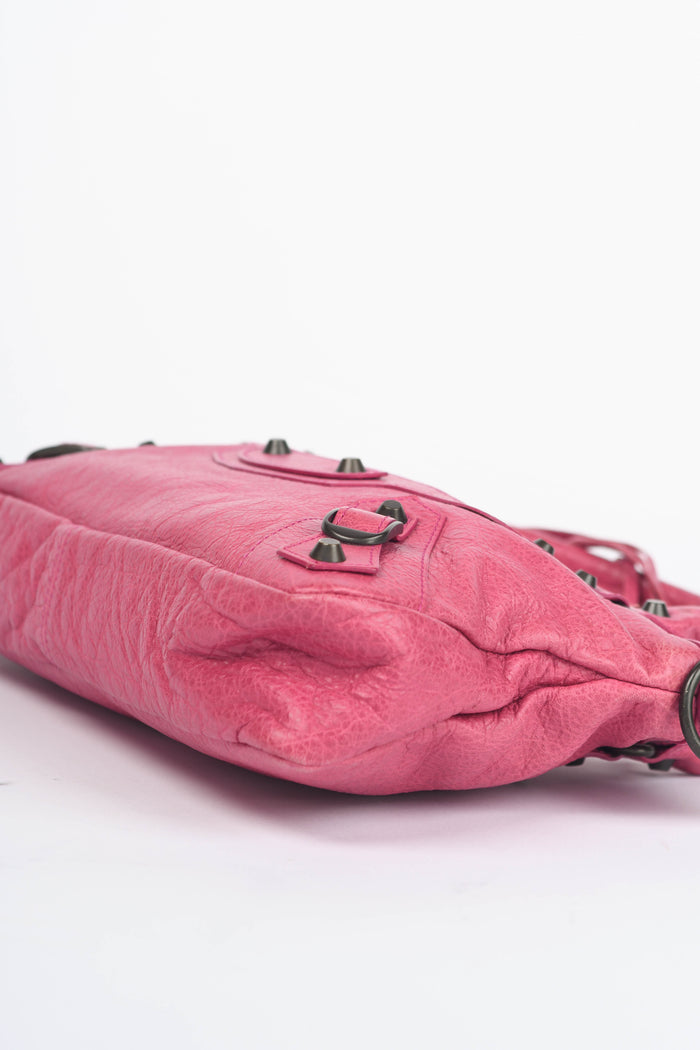 2010s Balenciaga Pink Leather First City Shoulder Bag