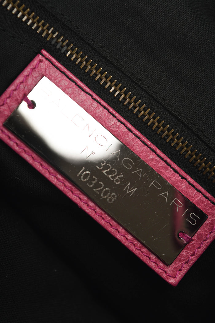 2010s Balenciaga Pink Leather First City Shoulder Bag