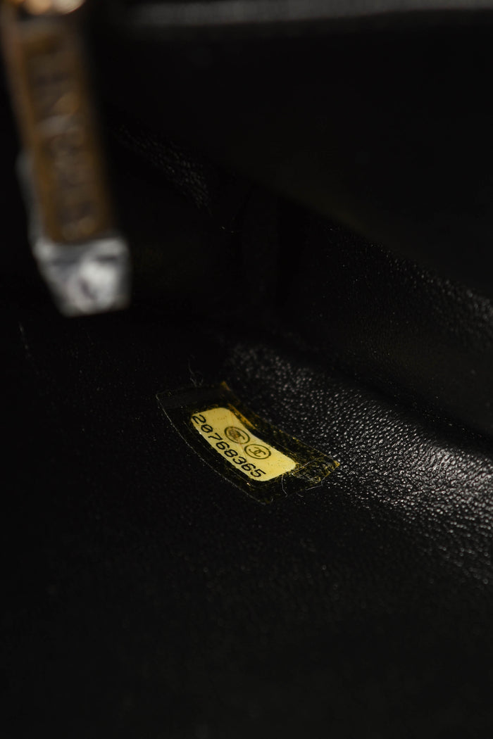 2014 Chanel Gold Leather Coin Medallion Medium Flap Shoulder Bag