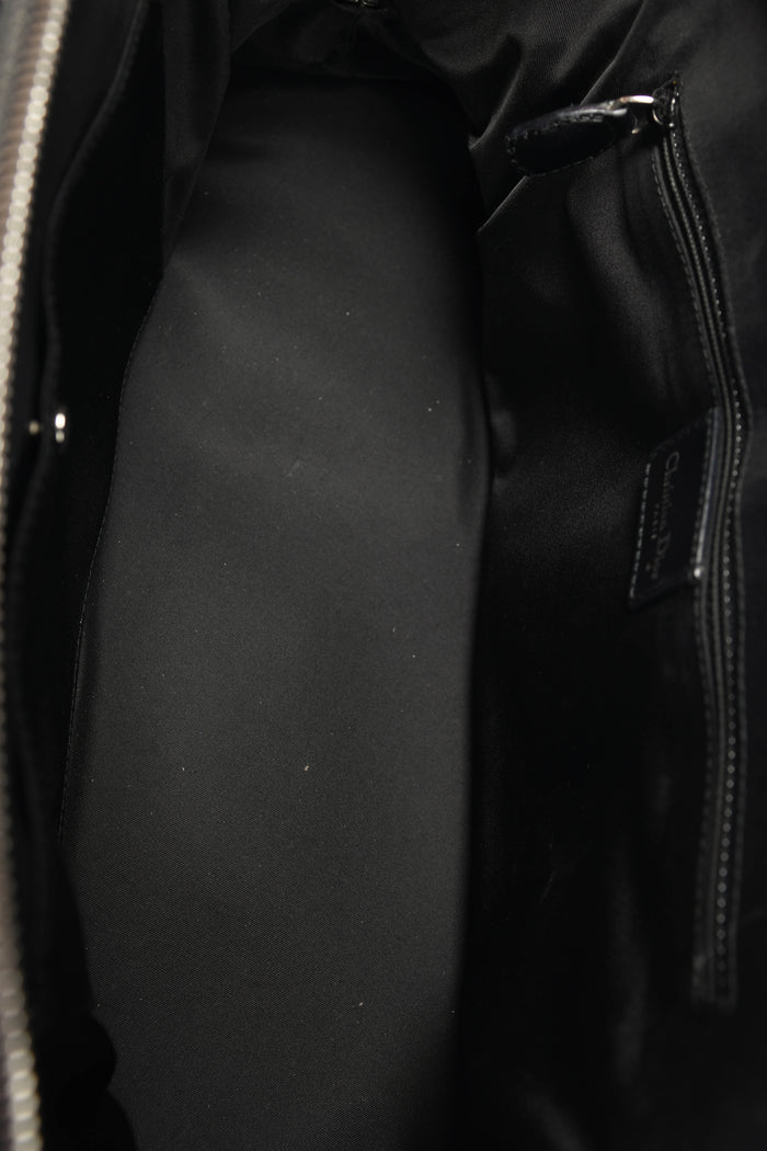 2000s Christian Dior 1947 Black Montaigne Top Handle Bag