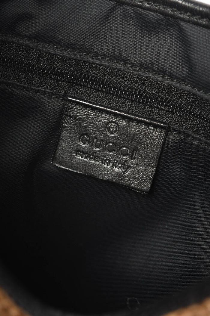 RARE Vintage Gucci Brown Snakeskin Jackie Shoulder Bag