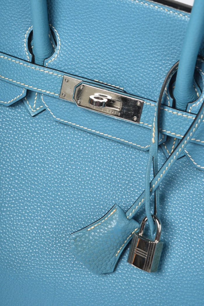 2005 Hermès Birkin 35cm in Blue Jean Togo Leather PHW