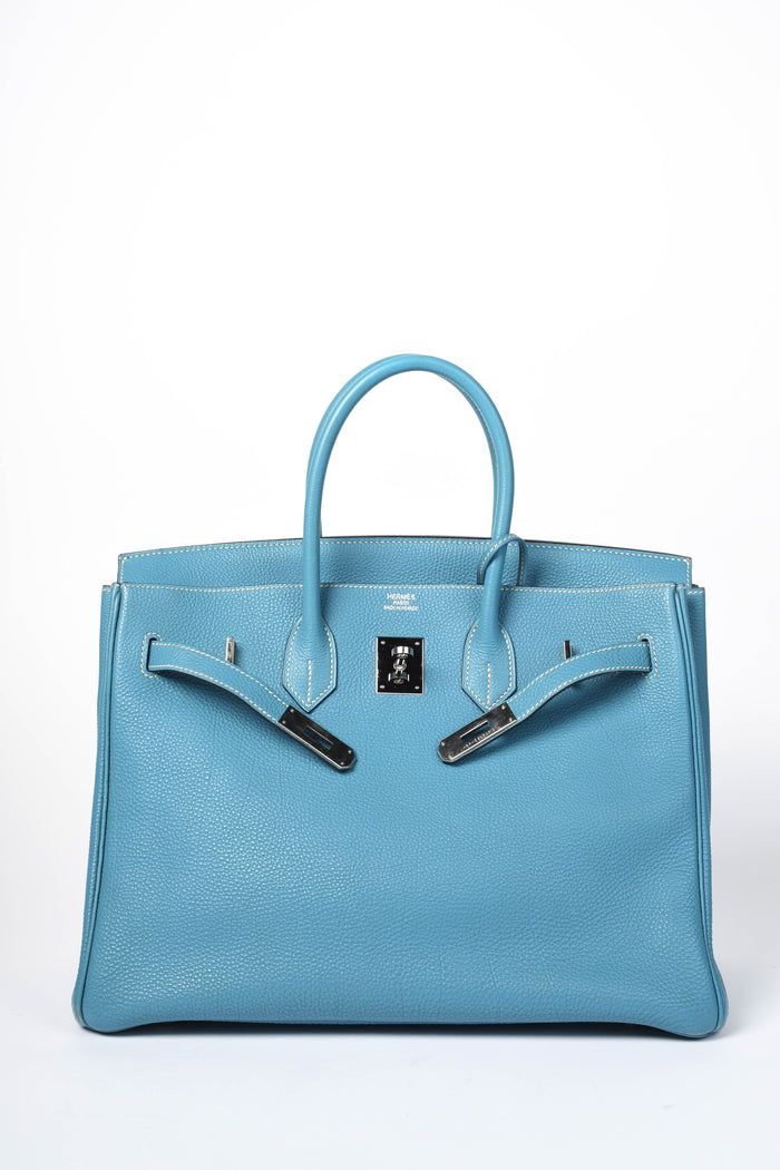 2005 Hermès Birkin 35cm in Blue Jean Togo Leather PHW