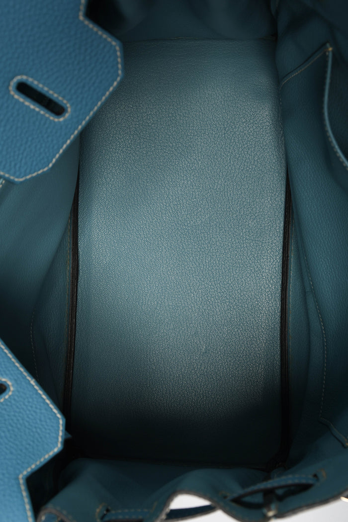 2005 Hermès Birkin 35cm in Blue Jean Togo Leather PHW