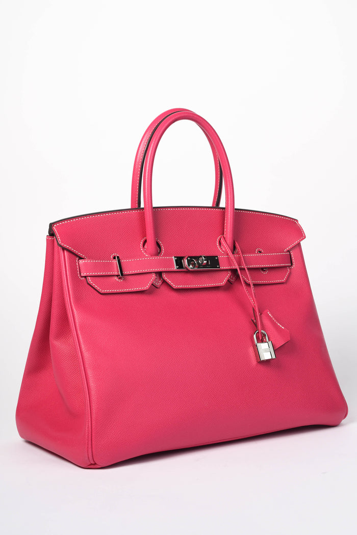 2013 Hermès Birkin 35cm in Rose Tyrian Epsom Leather PHW