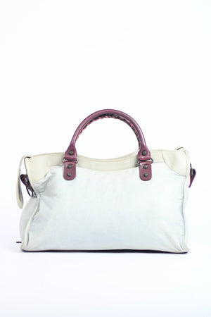 2010s Balenciaga Tri-Colour Leather City Bag