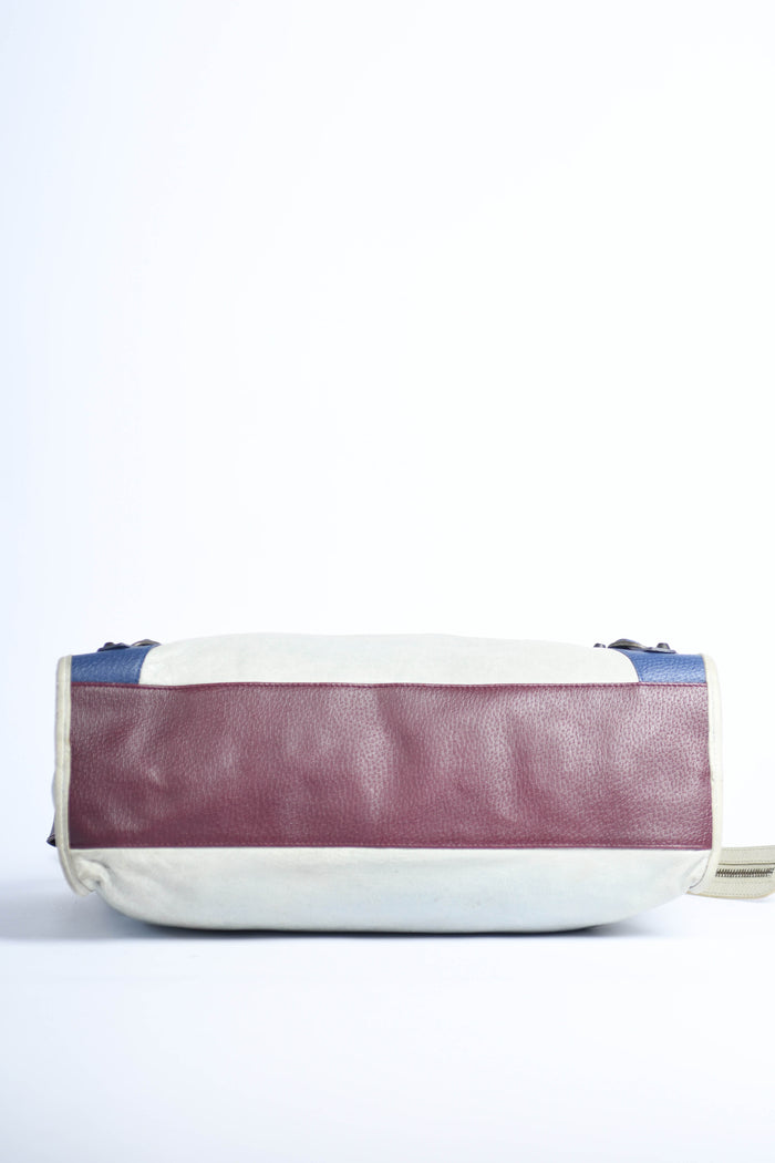 2010s Balenciaga Tri-Colour Leather City Bag