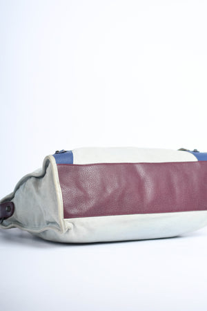 2010s Balenciaga Tri-Colour Leather City Bag