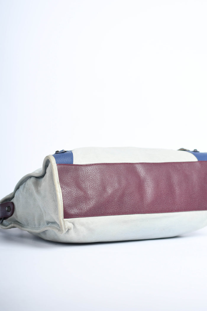 2010s Balenciaga Tri-Colour Leather City Bag