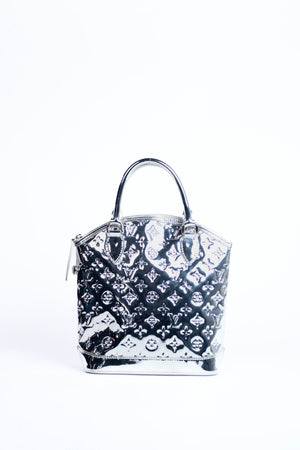 RARE Louis Vuitton Silver Lockit Small Top Handle Bag