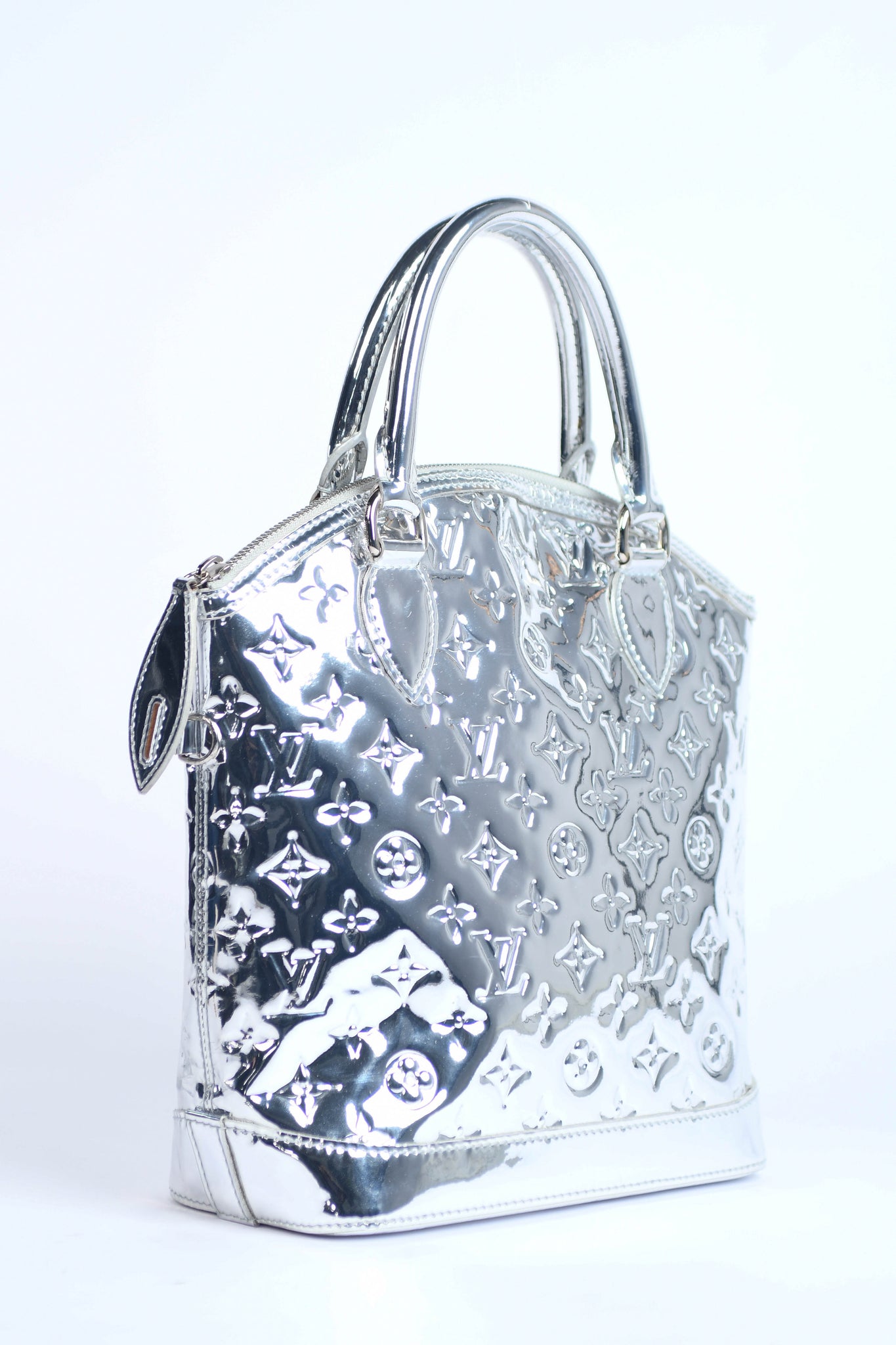 RARE Louis Vuitton Silver Lockit Small Top Handle Bag