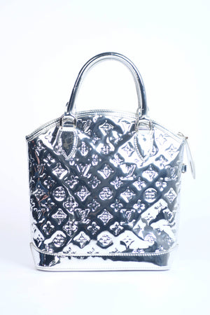 RARE Louis Vuitton Silver Lockit Small Top Handle Bag