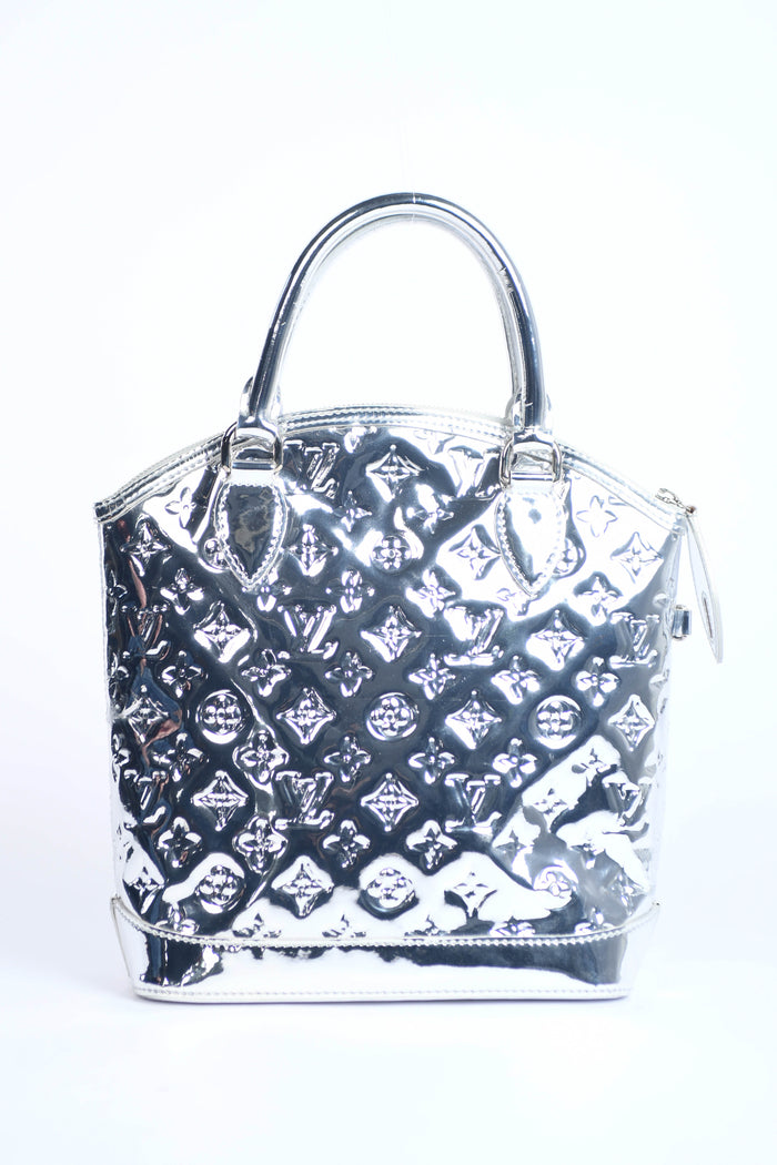 RARE Louis Vuitton Silver Lockit Small Top Handle Bag