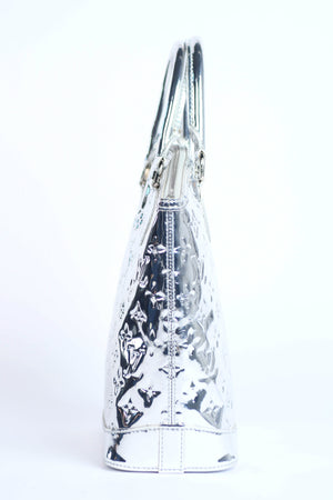 RARE Louis Vuitton Silver Lockit Small Top Handle Bag