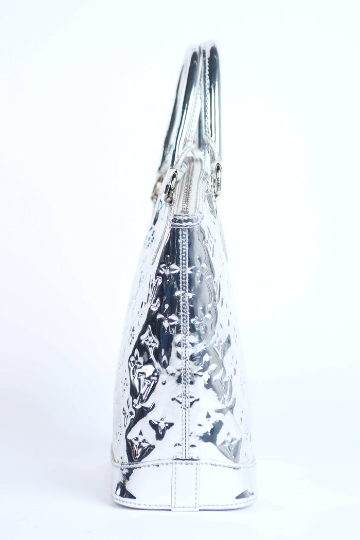 RARE Louis Vuitton Silver Lockit Small Top Handle Bag